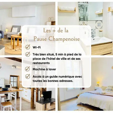 Apartment La Pause Champenoise - - Wifi & Washing Machine